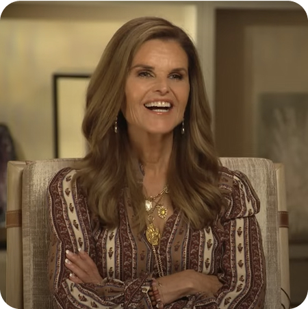 Maria Shriver interviewing with guests
