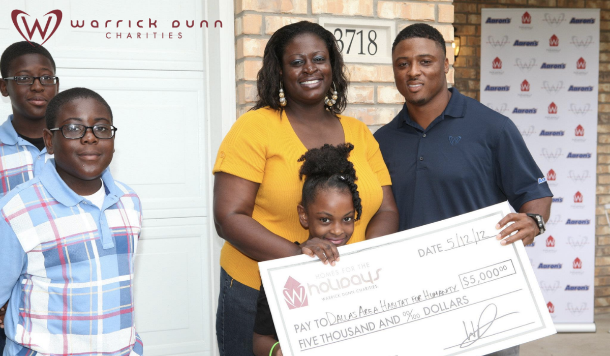 A Super Bowl Blessing: Former NFL Star Warrick Dunn's New Mission is Helping Single Parents Achieve First-Time Homeownership