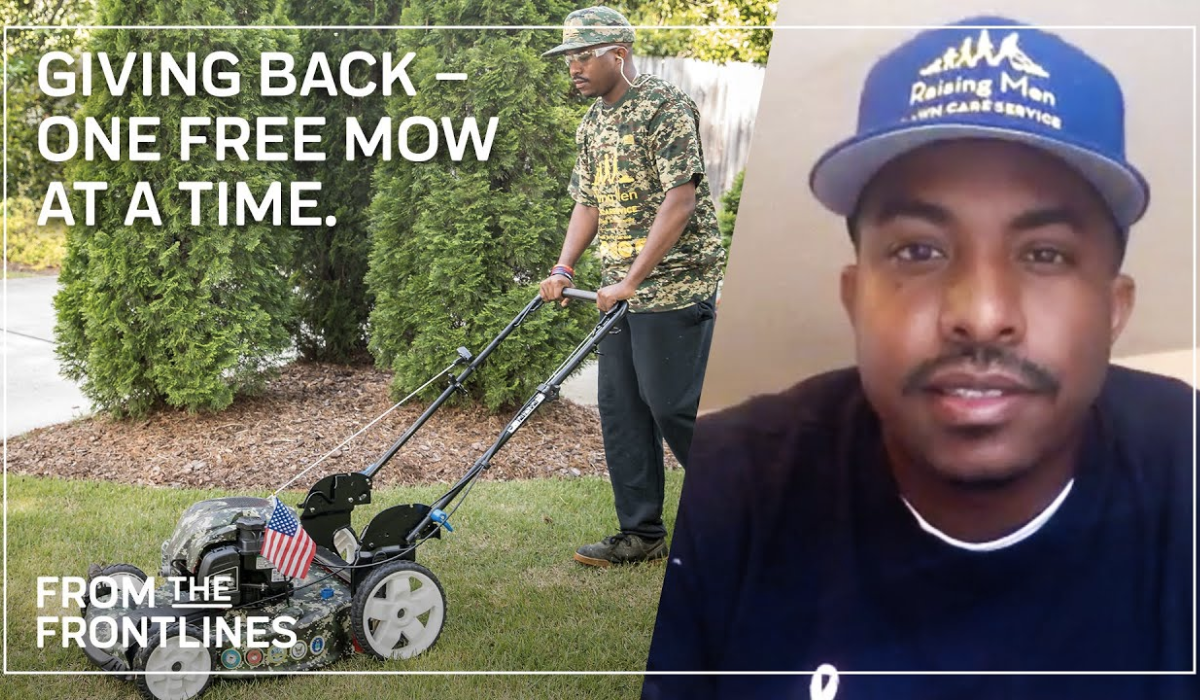 Rodney Smith, Jr. Took It Upon Himself to Help Veterans and the Disabled With Their Lawns. He's Now Inspiring Kids Across the Nation With His 50 Yard Challenge