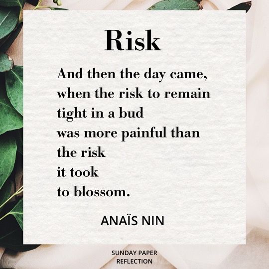 Risk by Anaïs Nin