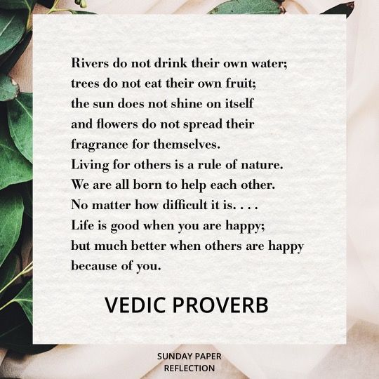Vedic Proverb