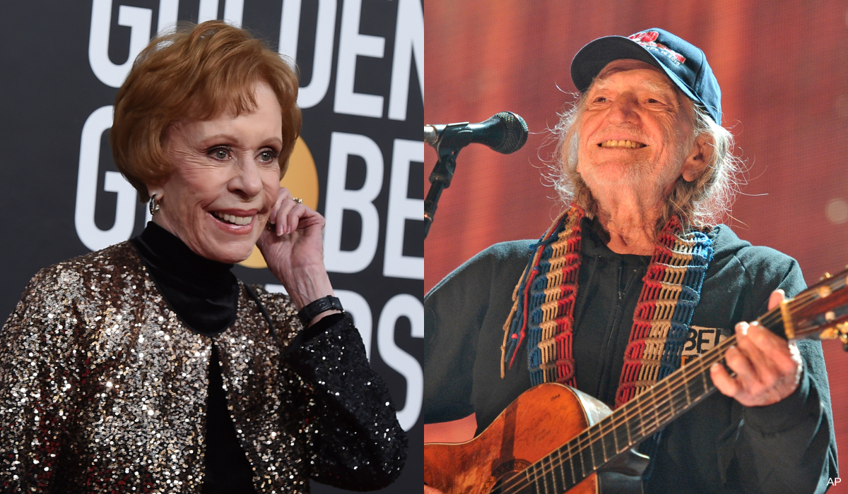 Carol Burnett and Willie Nelson—Two Legends Celebrating 90 Years of Greatness