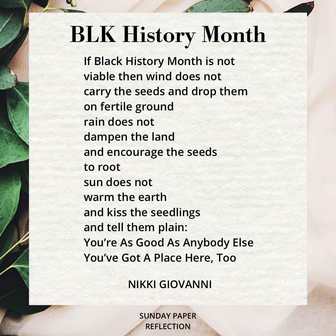 BLK History Month by Nikki Giovanni