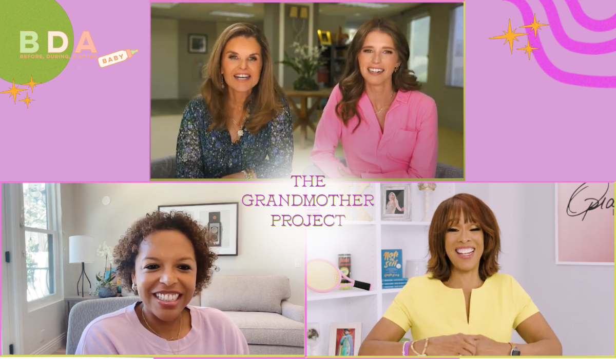 Maria Shriver, Katherine Schwarzenegger Pratt, Kirby Bumpus, and Gayle King for The Grandmother Project.