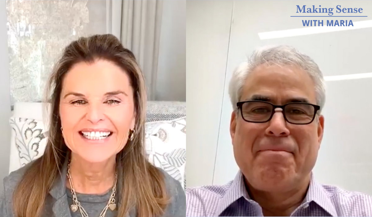 Maria Shriver and Jonathan Haidt, author of The Anxious Generation.