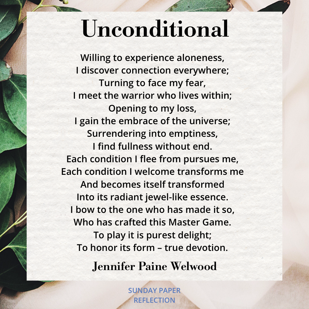Unconditional by Jennifer Paine Welwood