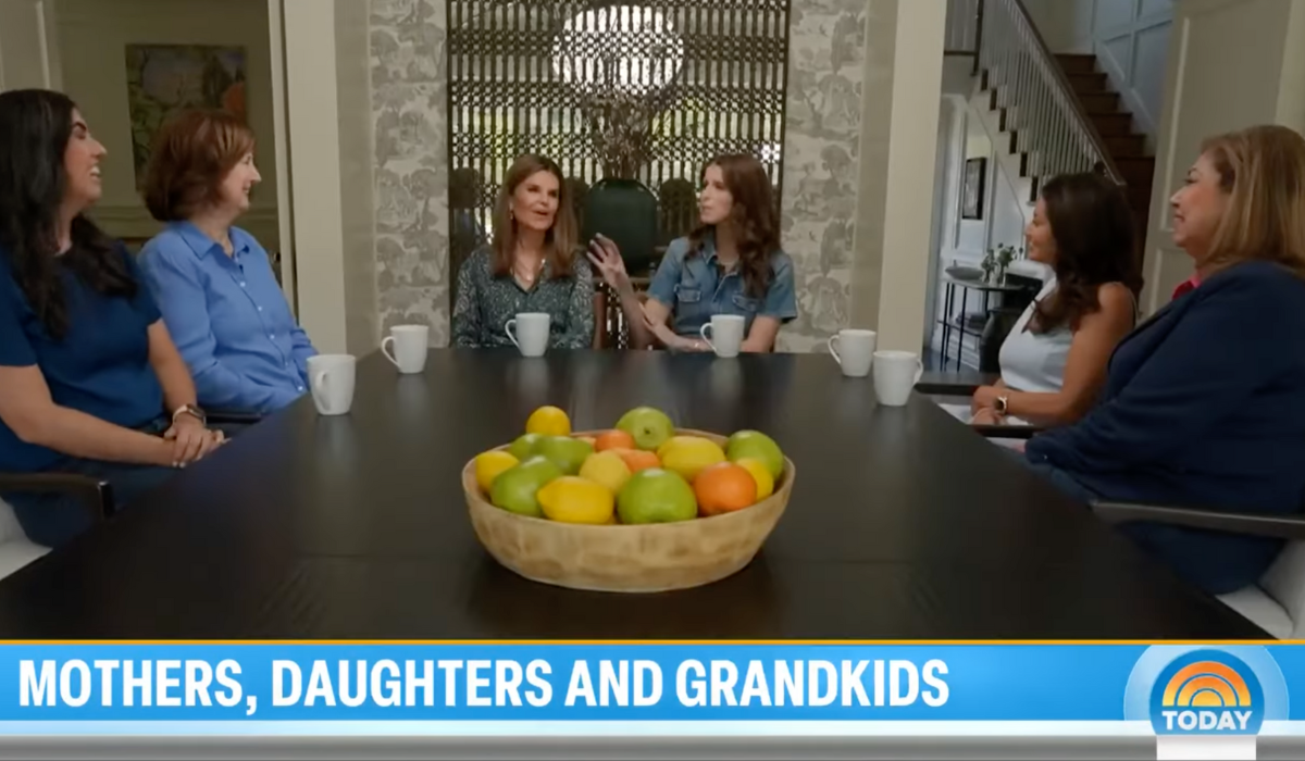 Maria and Katherine with two sets of mother-daughters to talk about grandparenting.