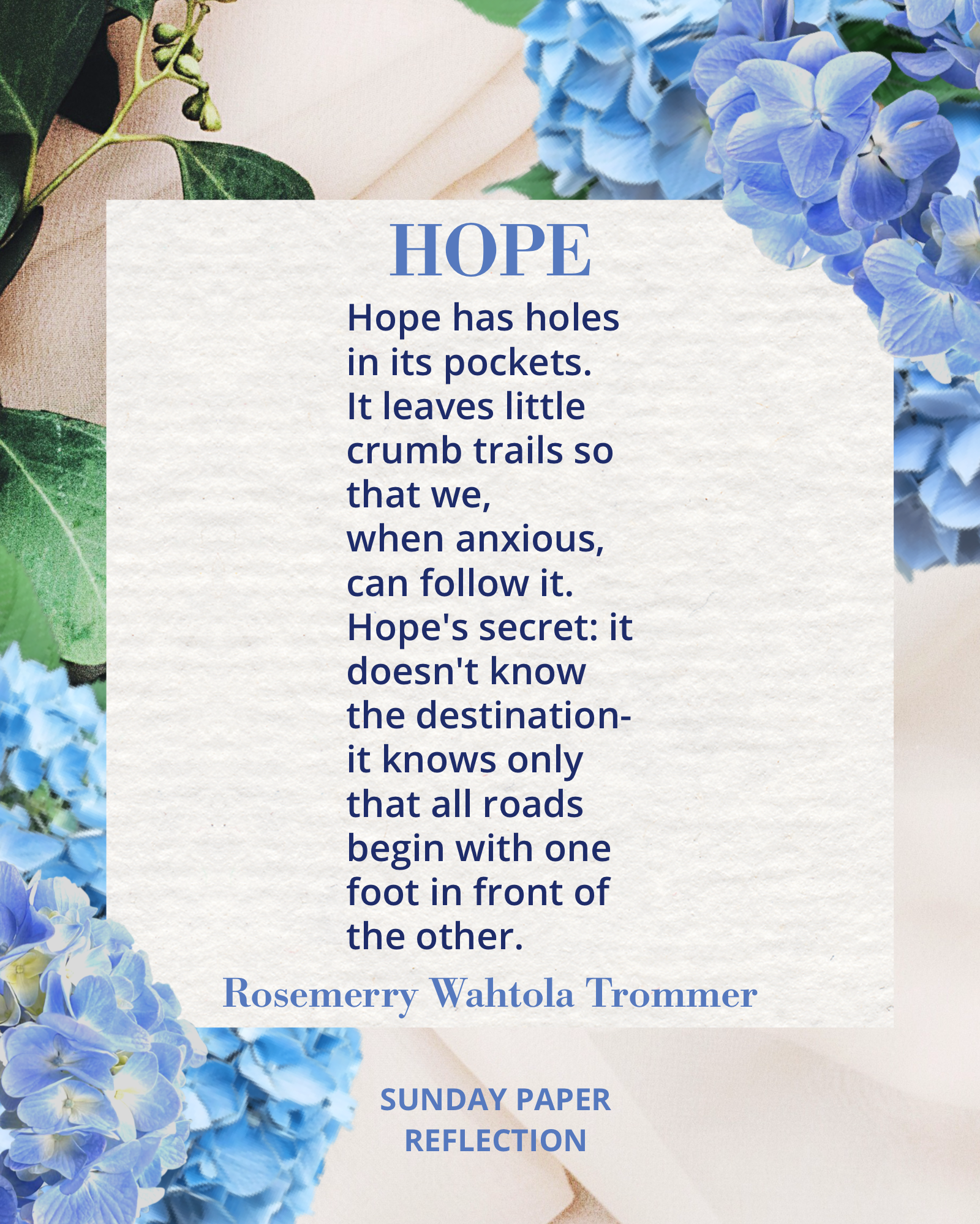 Hope by Rosemary Wahtola Trommer