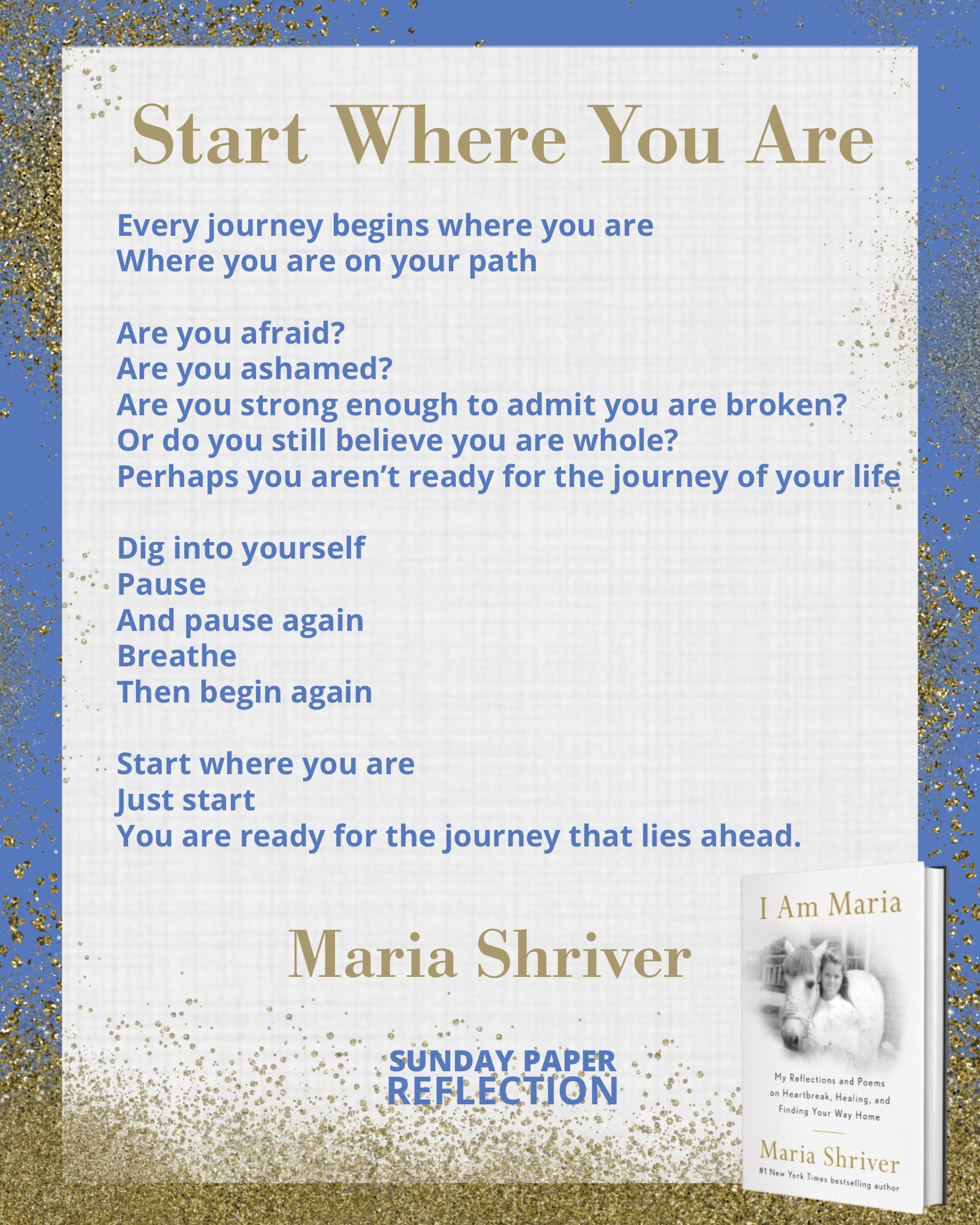 Start Where You Are by Maria Shriver
