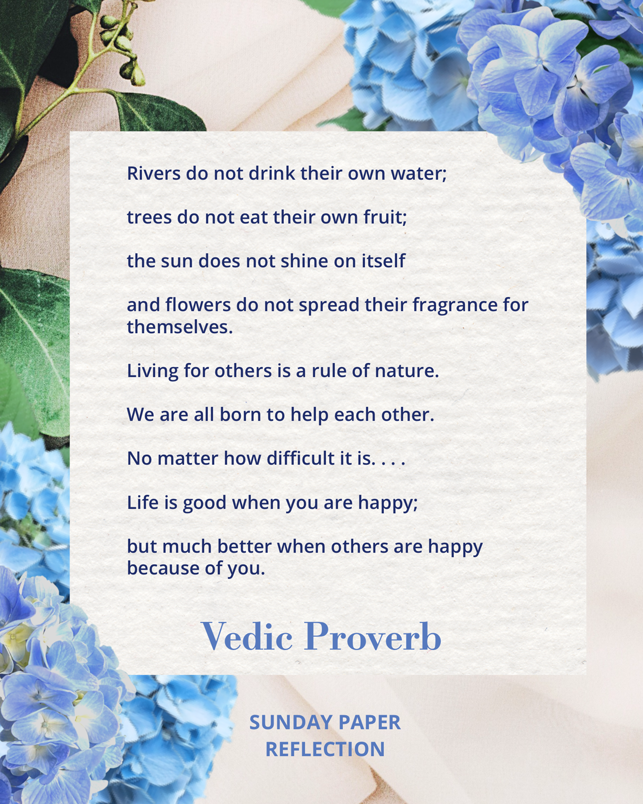 Vedic Proverb