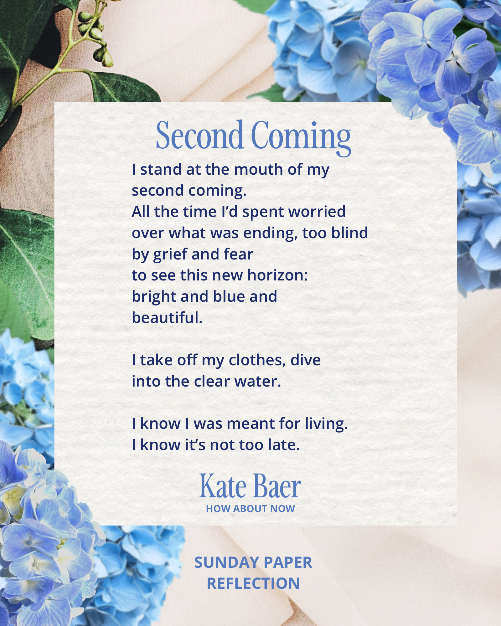 Second Coming by Kate Baer