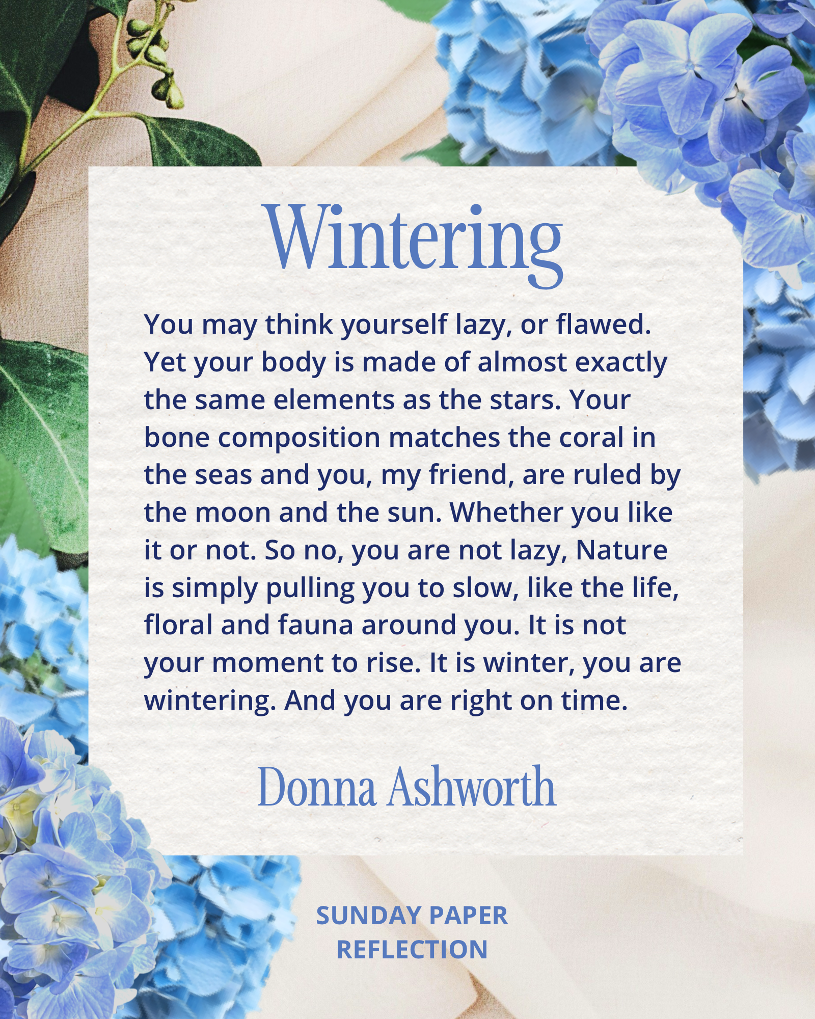 Wintering by Donna Ashworth