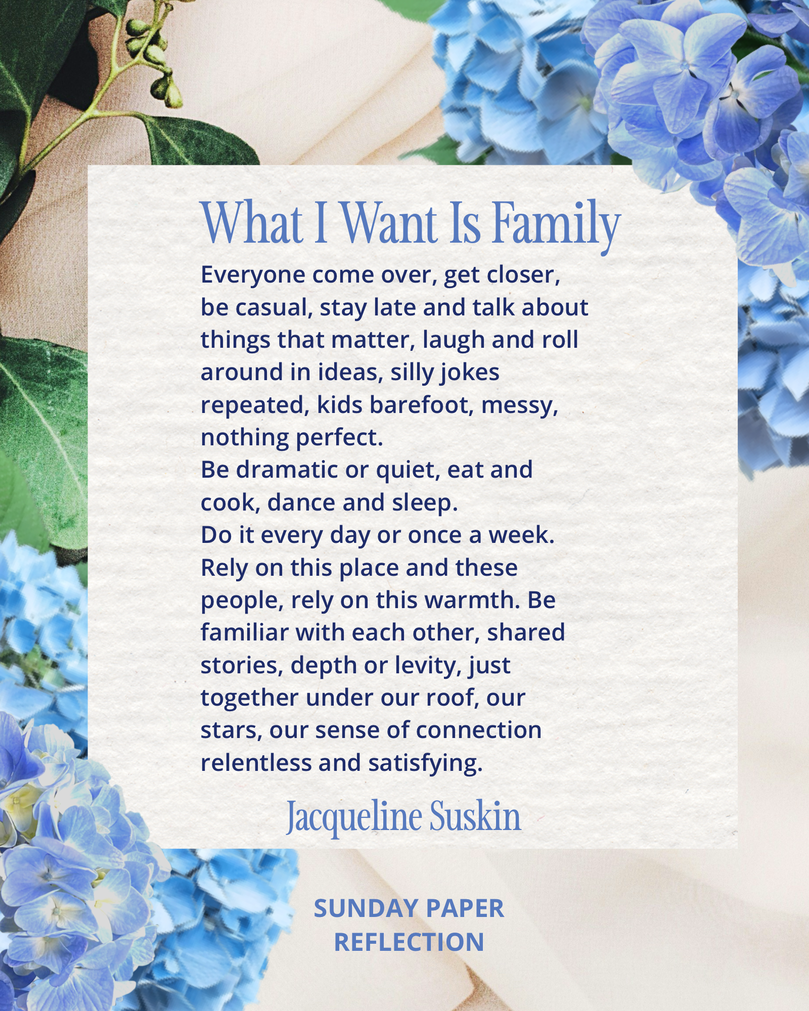 What I Want Is Family by Jacqueline Suskin