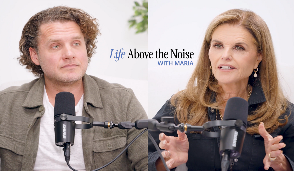 Mark Manson and Maria Shriver