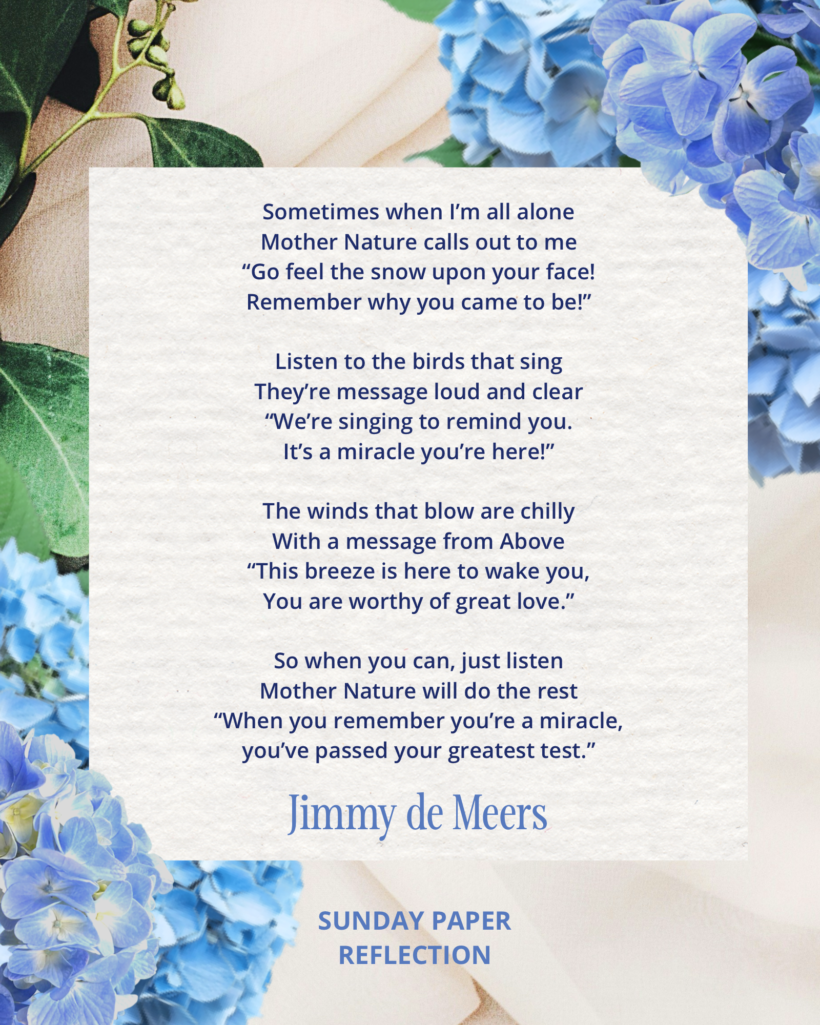 Quote From Jimmy de Meers