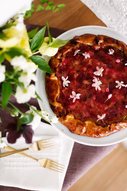 Rhubarb Frangipane Galette