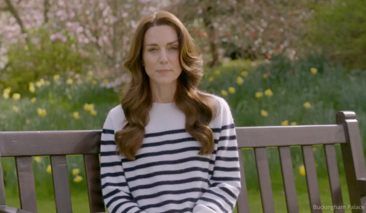 Kate Middleton, Princess of Wales in a video announcing her cancer diagnosis released this week.