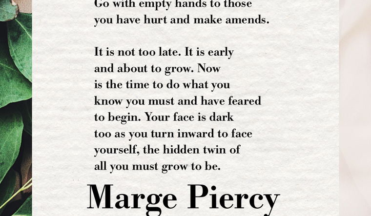 The Head of the Year by Marge Piercy