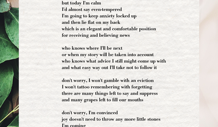 Little Stones At My Window by Mario Benedetti