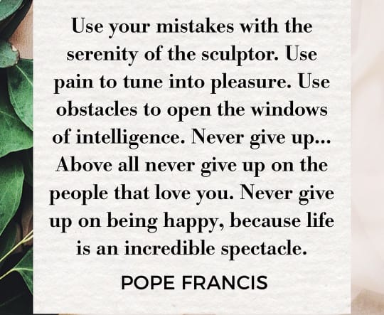From Pope Francis