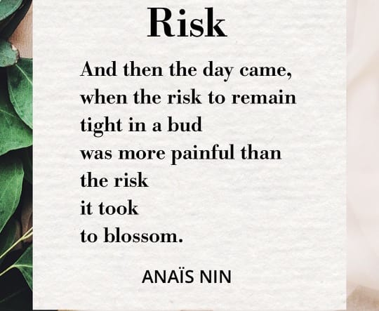 Risk by Anaïs Nin