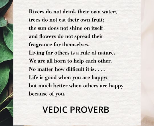 Vedic Proverb