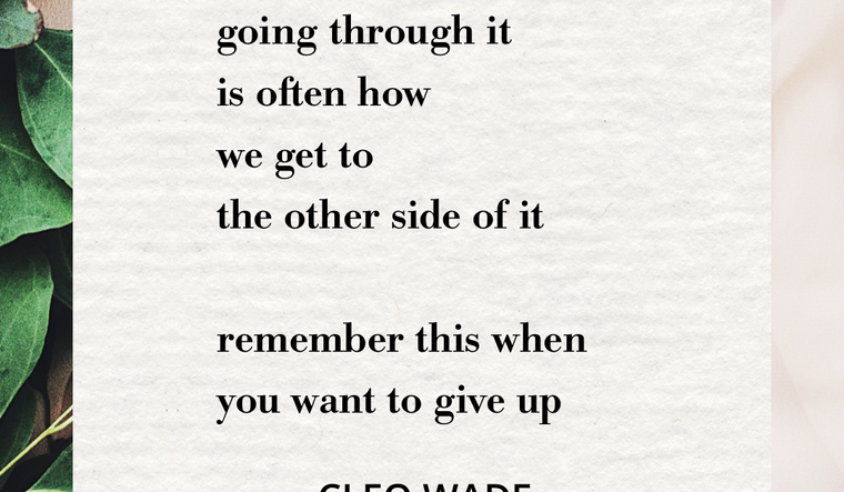 A Small and Mighty Truth by Cleo Wade