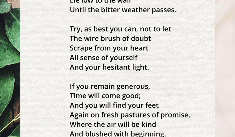 This Is the Time to Be Slow by John O'Donohue