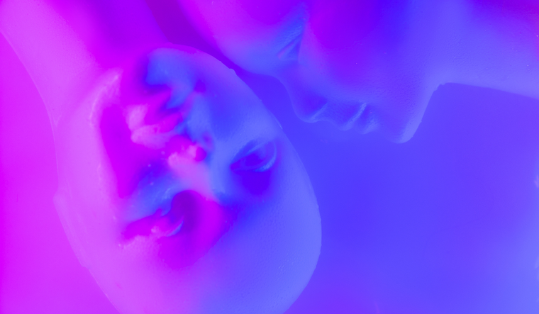 Two mannequin heads.