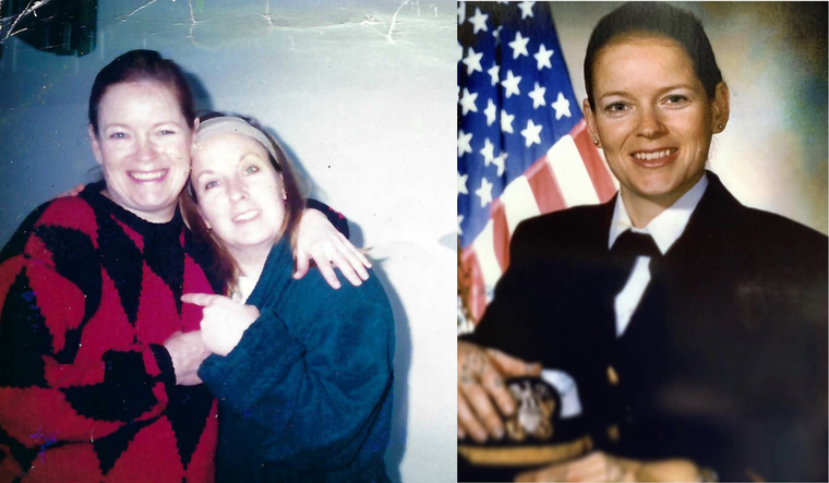 Deborah Perry and her sister Lyndy.
