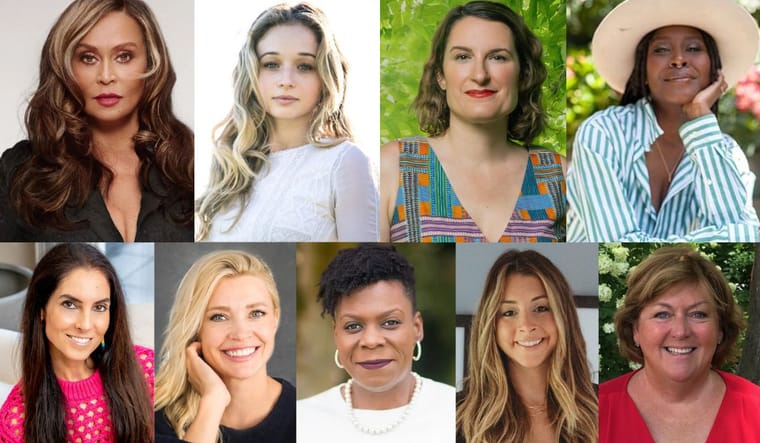 Tina Knowles, Carson Meyer, Ruthie Ackerman, Brandi Sellerz-Jackson, Melissa Kalil, Erin Erenberg, Jamila K. Taylor, Nicole Amoyal Pensak, and Madonna Harrington Meyer.