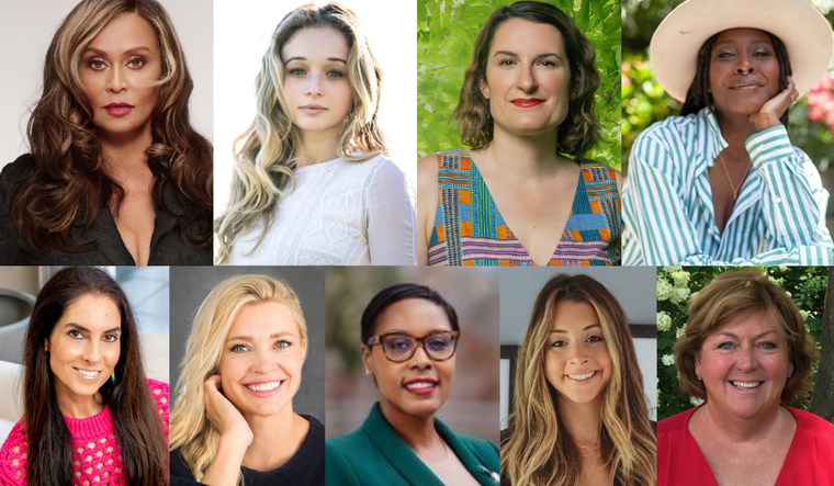 Tina Knowles, Carson Meyer, Ruthie Ackerman, Brandi Sellerz-Jackson, Melissa Kalil, Erin Erenberg, Jamila K. Taylor, Nicole Amoyal Pensak, and Madonna Harrington Meyer.