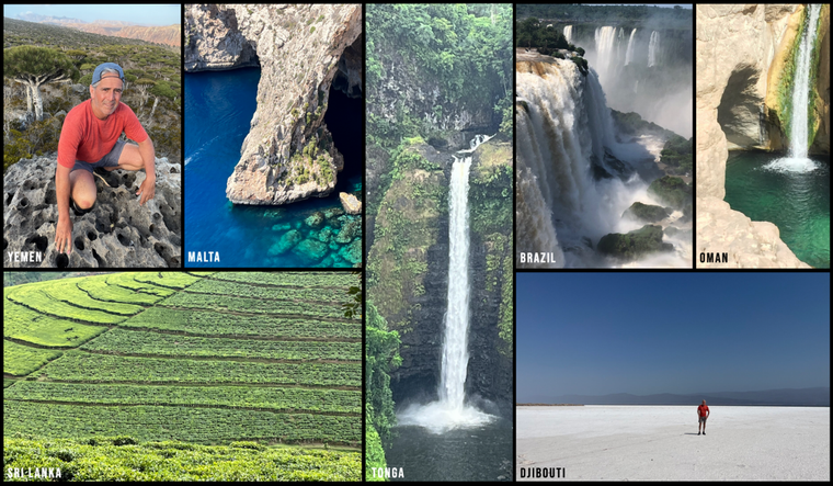 Barry in Yemen, Malta, Tonga, Brazil, Oman, and Djibouti.