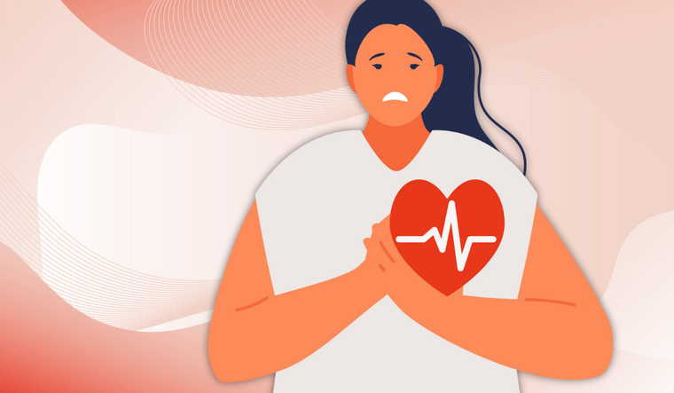Woman heart attack.