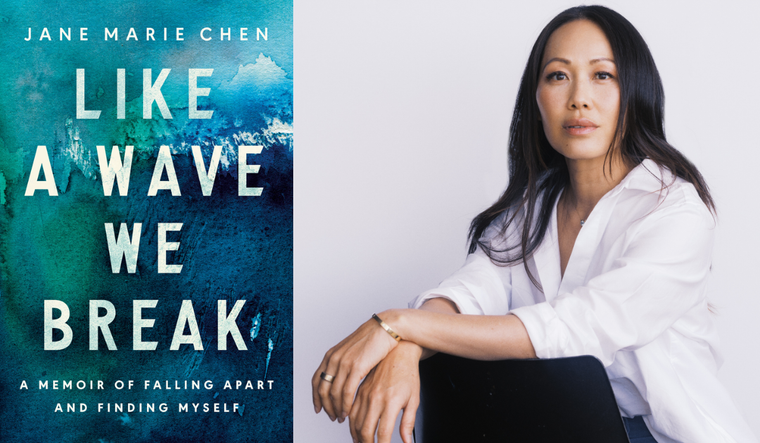Jane Marie Chen and her Like a Wave, We Break book cover.