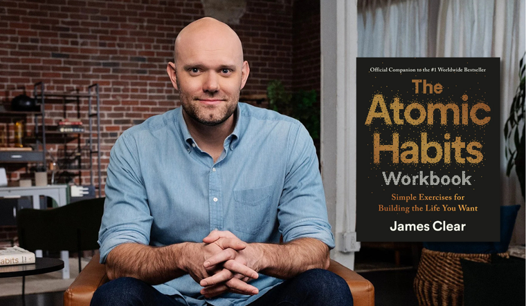 James Clear and his new book "Atomic Habits Workbook."