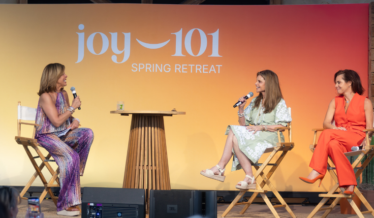 Maria Shriver, Hoda Kotb, and Stephanie Ruhle at Joy 101 Retreat