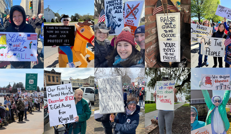 No Kings Day Protesters