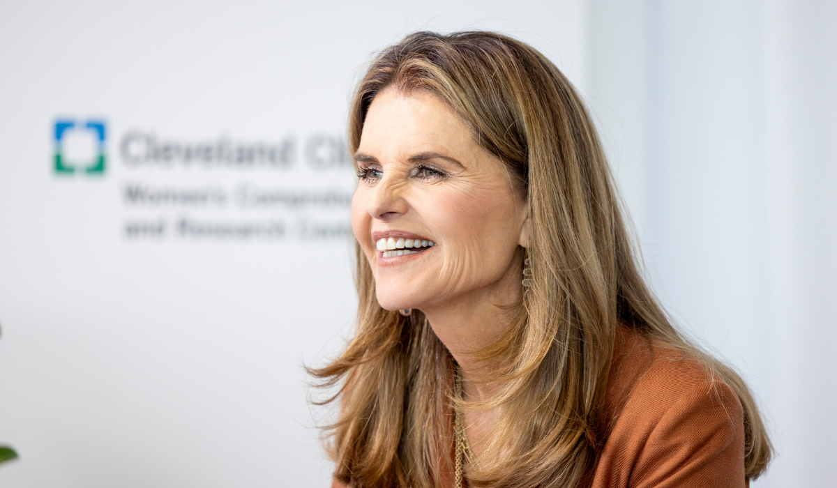 Maria at the opening of the Cleveland Clinic's new Comprehensive Women's Health and Research Center.